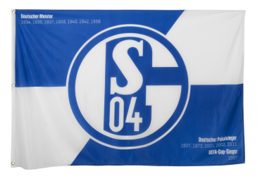 FC Schalke 04 - Hissfahne Erfolge 100 x 150 cm